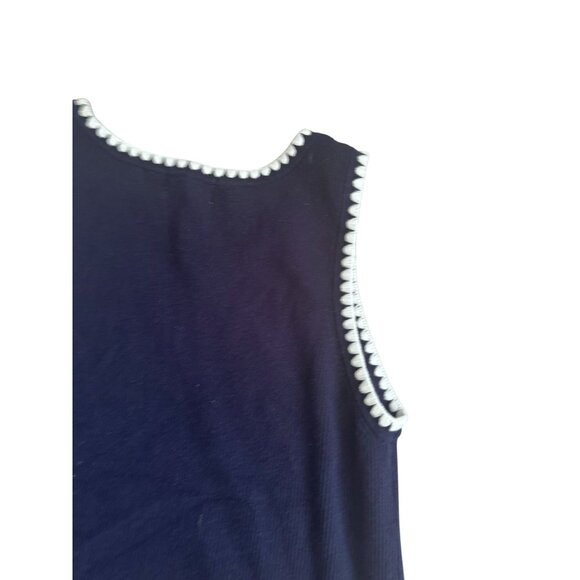 SCOTCH & SODA Navy Blue White Knit Tank Top Size XL NEW NWT - Picture 8 of 8